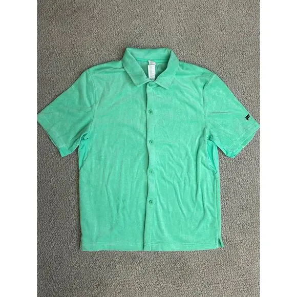 Men’s Fabletics Terry Hoodie,Top,Shorts Set Mint / $200 Retail!! / Size S / NWT - Picture 2 of 11